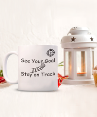 See Your Goal and Stay on Track mug