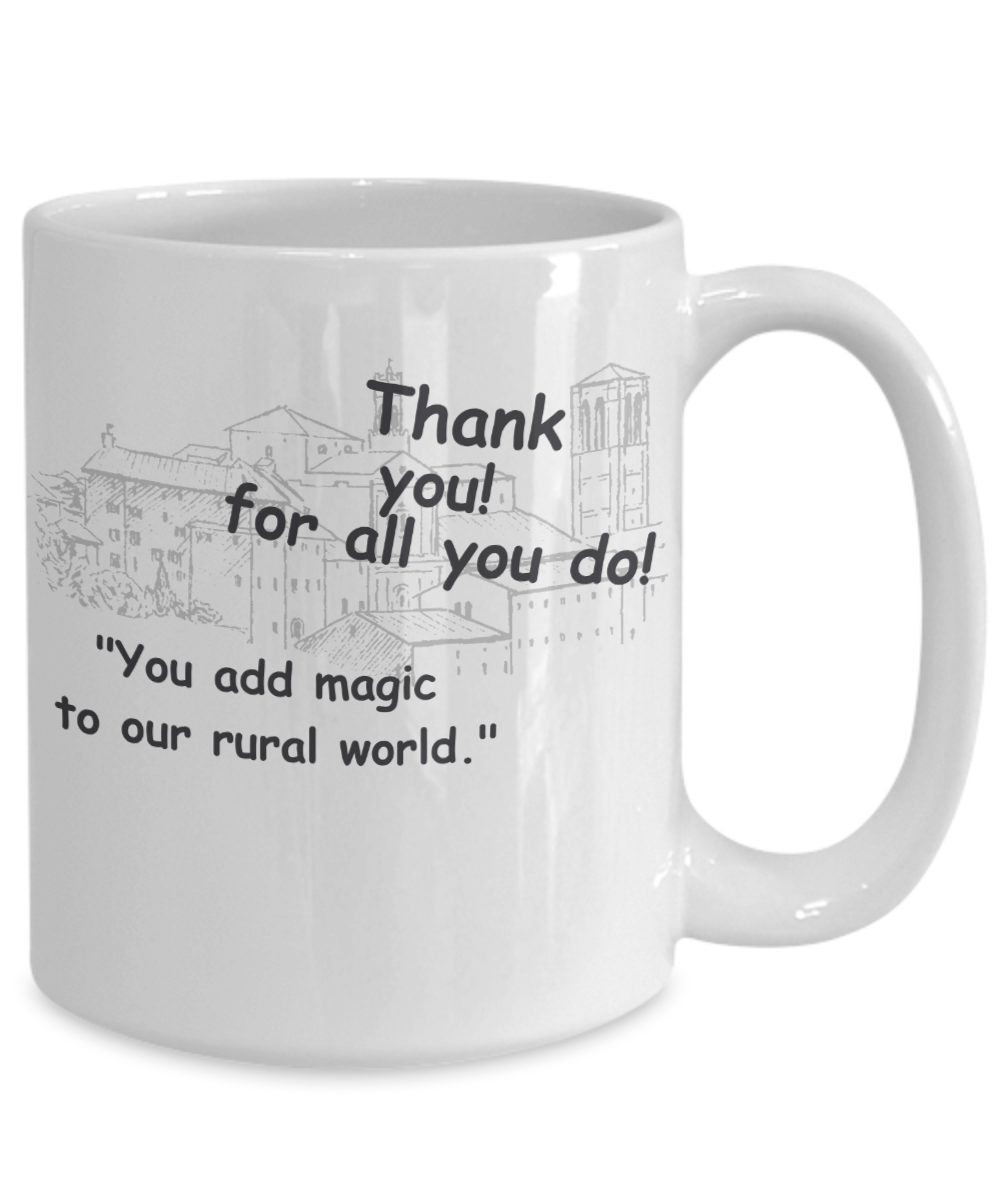 Small Town Thank You Mug