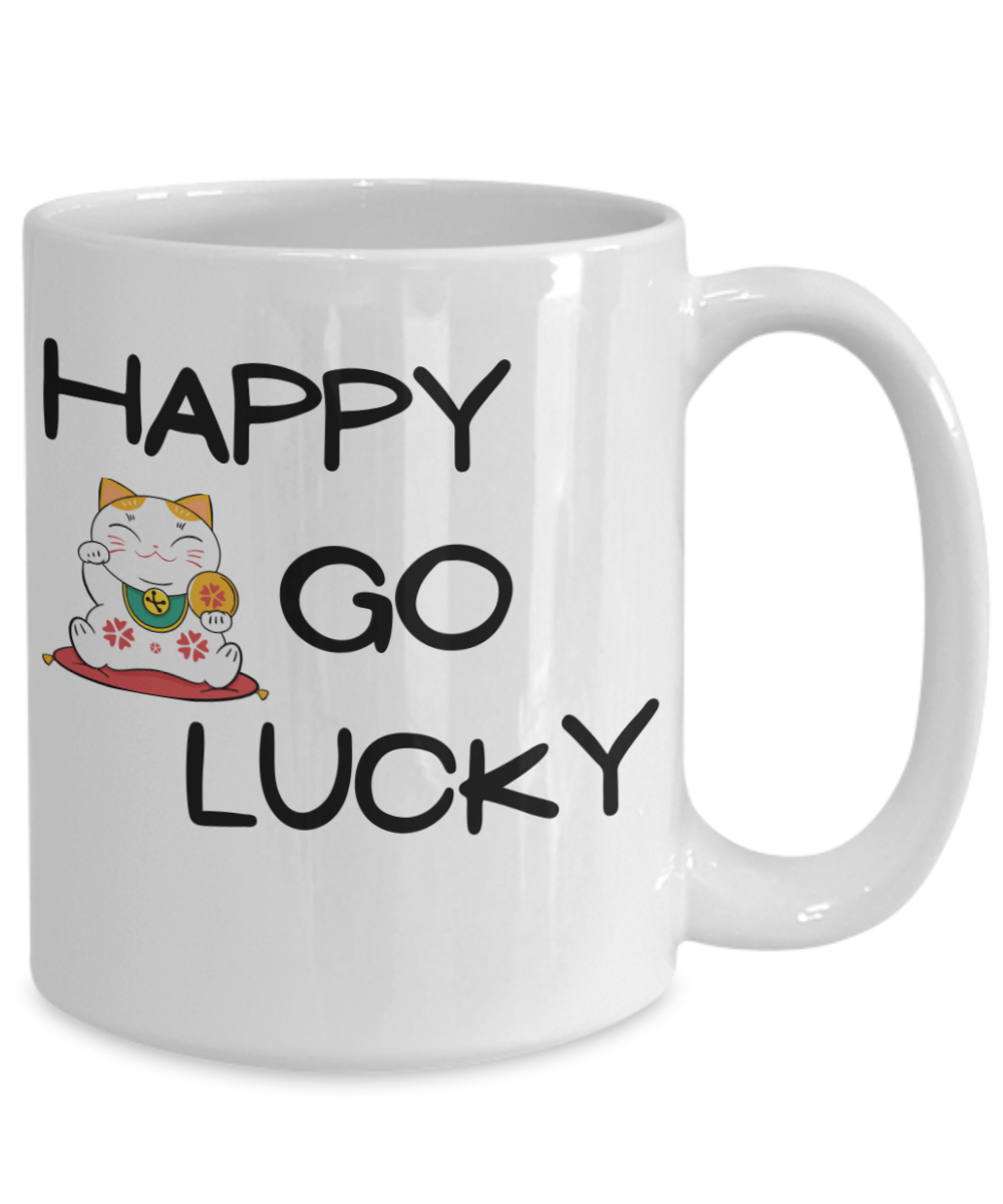 Happy Go Lucky mug