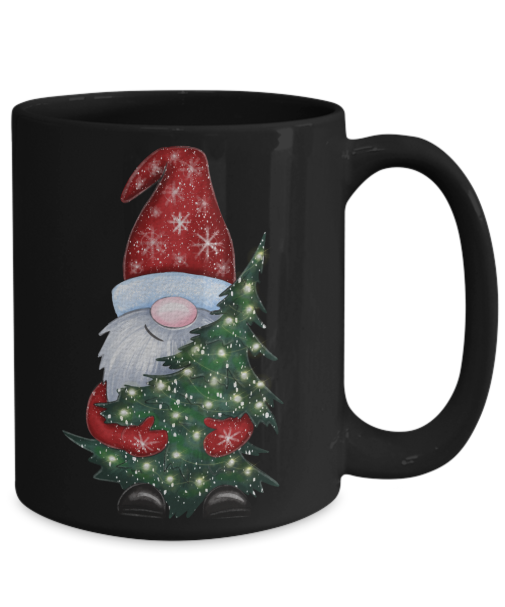 Christmas Tree Delivering Gnome mug