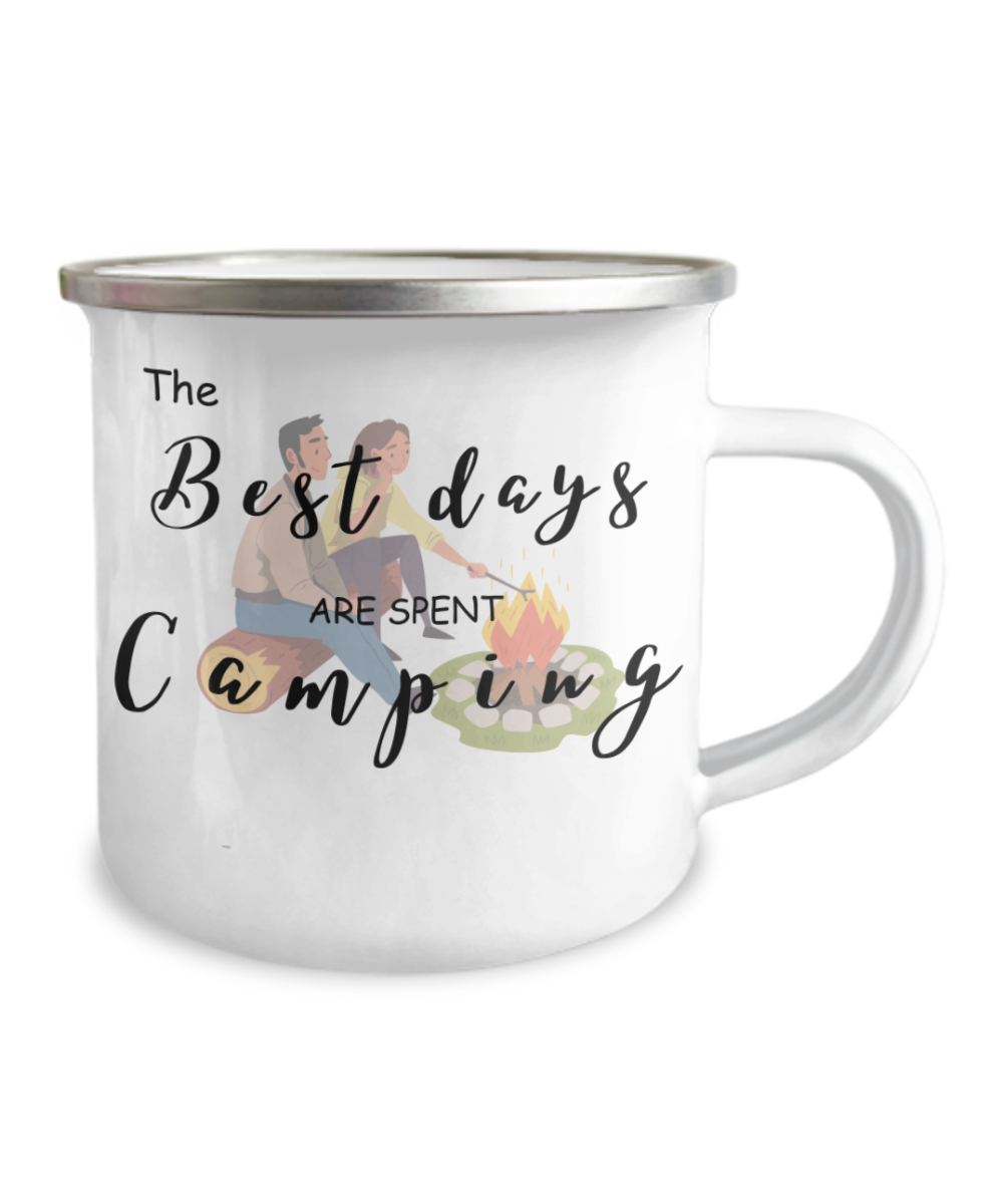 The Best Days are Spent Camping campers mug