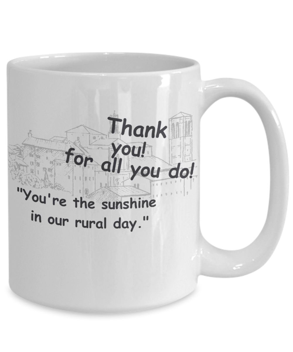 Small Town Thank You Mugs