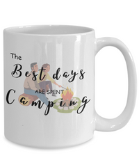 The Best Days are Spent Camping mug