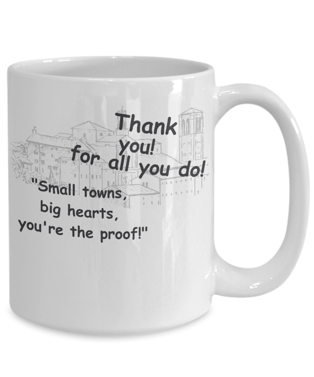 Small Town Thank You Mugs