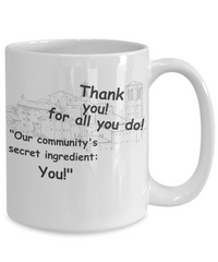 Small Town Thank You Mug