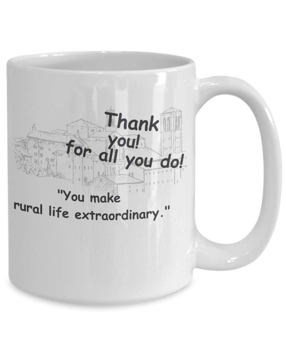 Small Town Thank You Mug