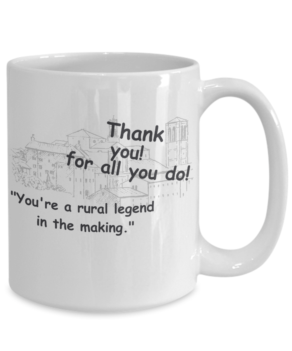 Small Town Thank You Mug