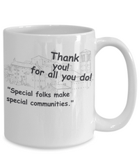 Small Town Thank You Mug