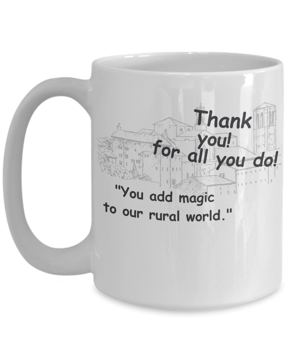 Small Town Thank You Mug