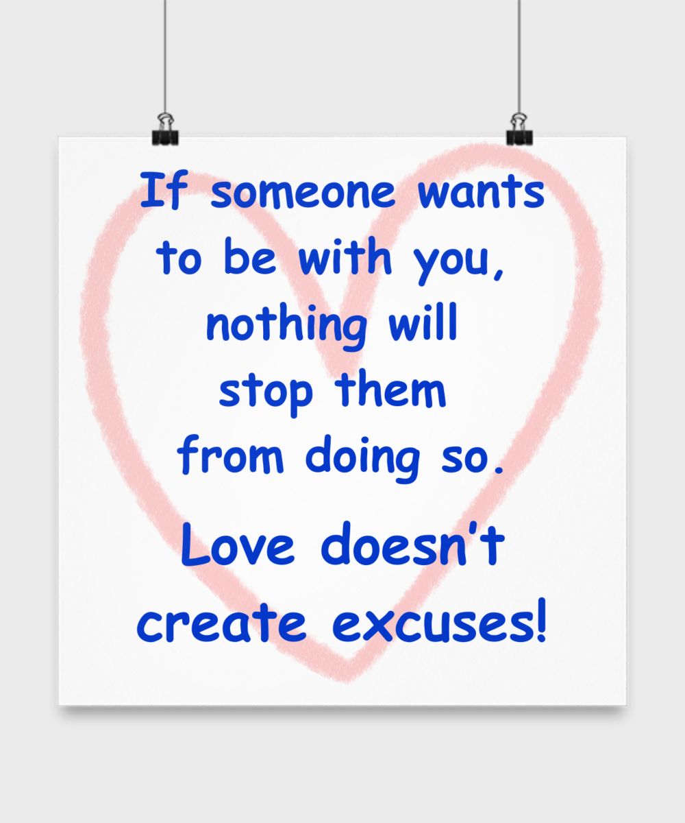 Love Knows No Excuses Poster