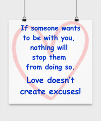 Love Knows No Excuses Poster