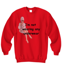 I'm not Wearing any Underwear sweatshirt