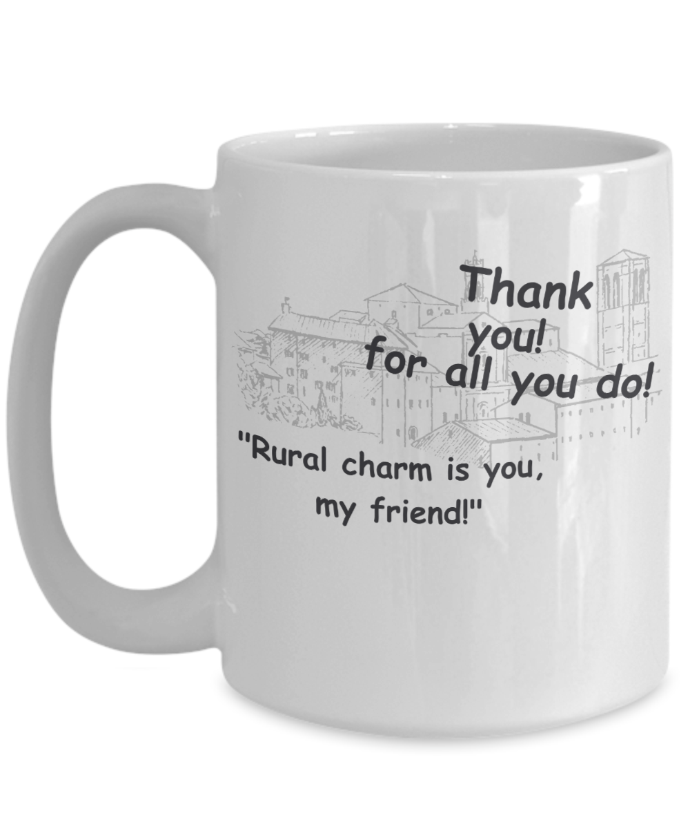 Small Town Thank You Mug