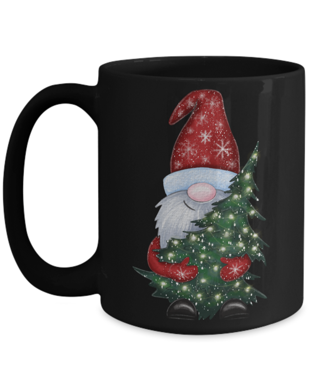 Christmas Tree Delivering Gnome mug