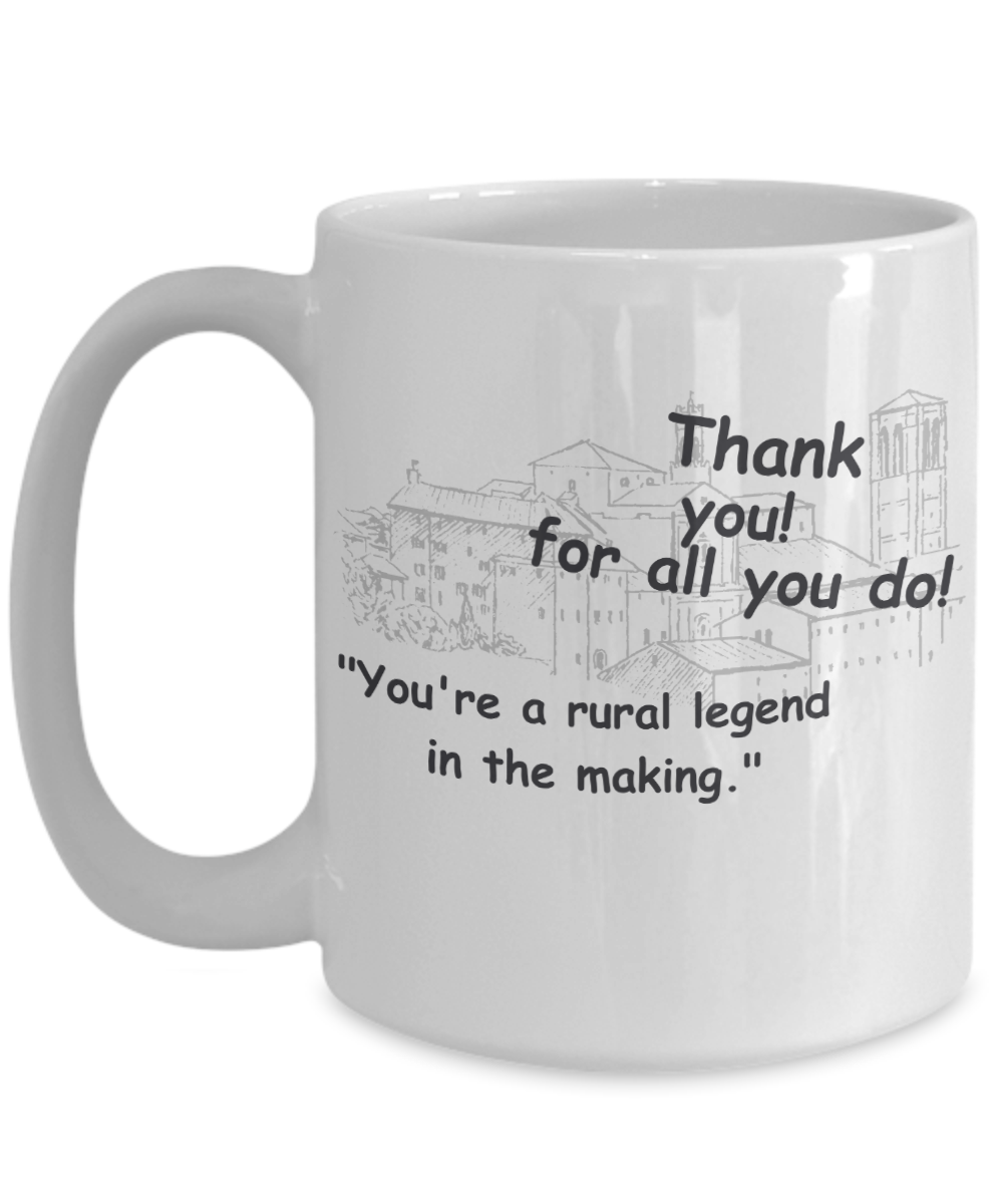 Small Town Thank You Mug