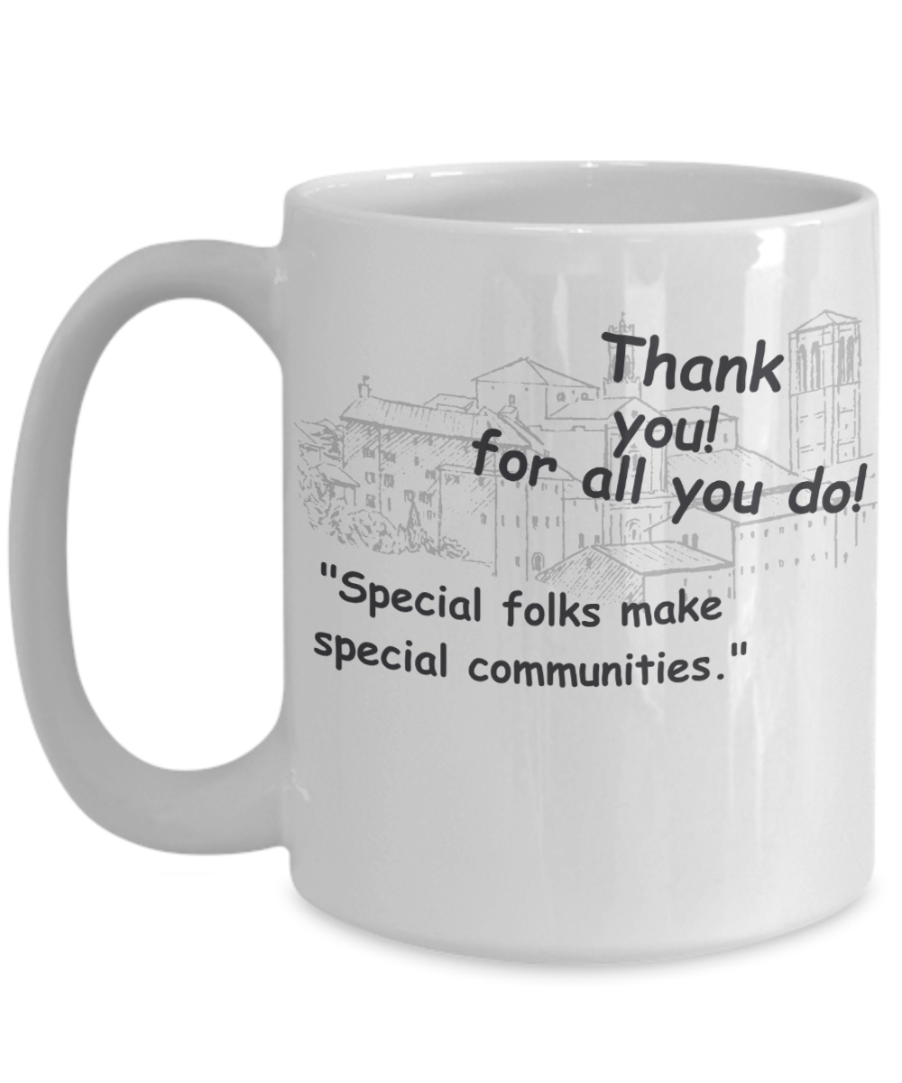 Small Town Thank You Mug