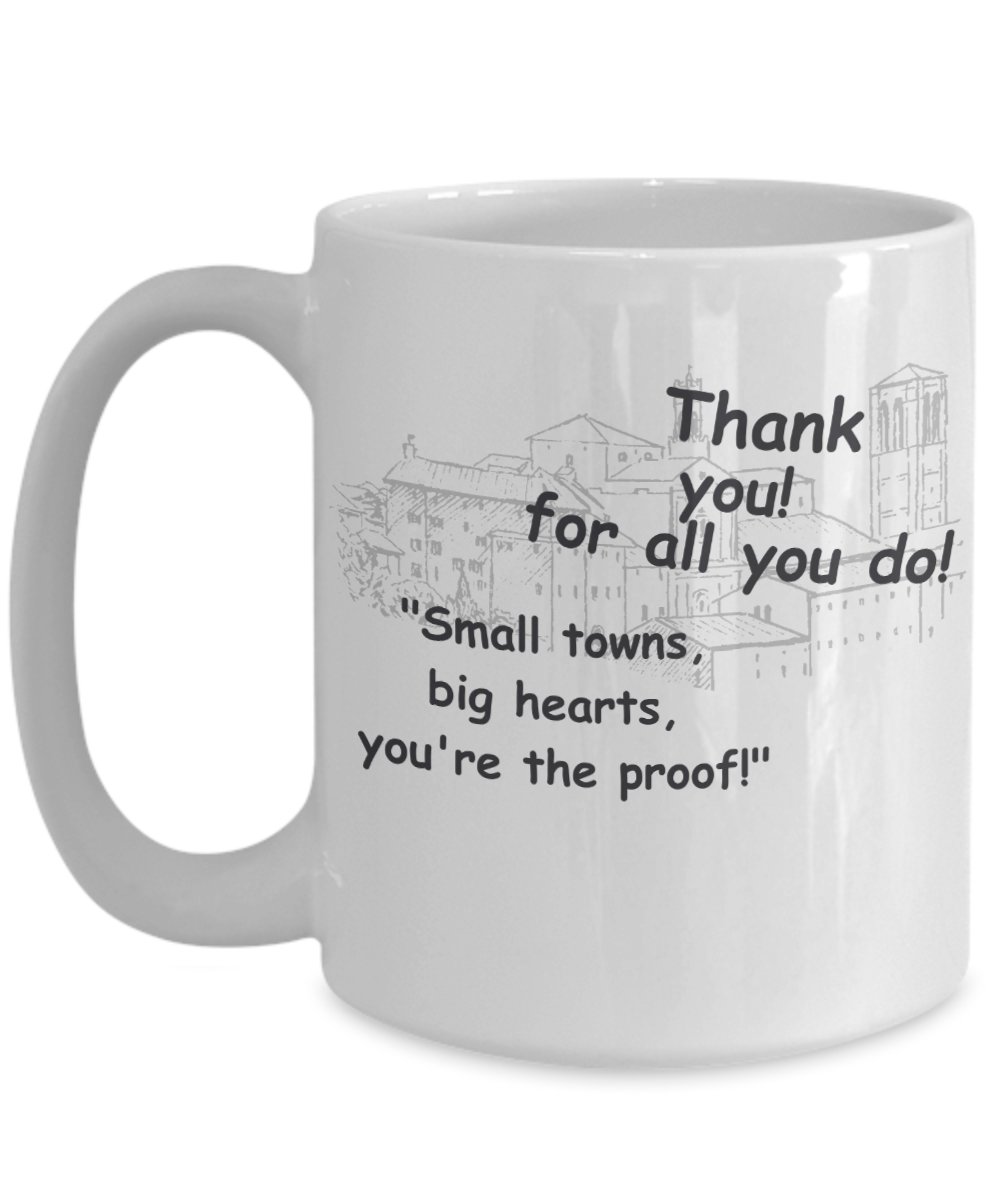 Small Town Thank You Mugs