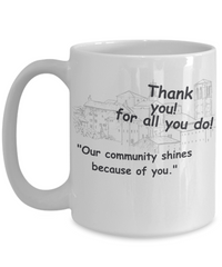 Small Town Thank You Mug