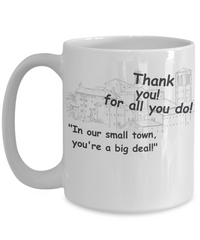 Small Town Thank You Mugs