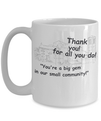 Small Town Thank You Coffee Mug