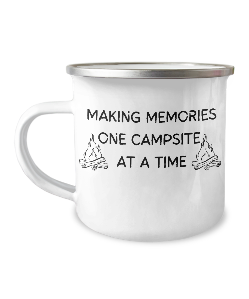 Making Memories One Campsite at a Time campers mug