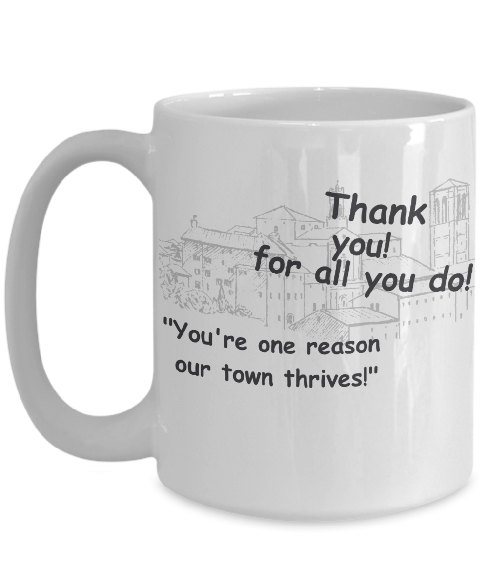 Small Town Thank You Mug