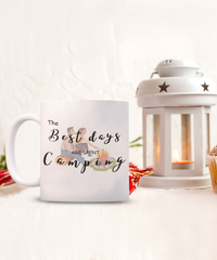 The Best Days are Spent Camping mug