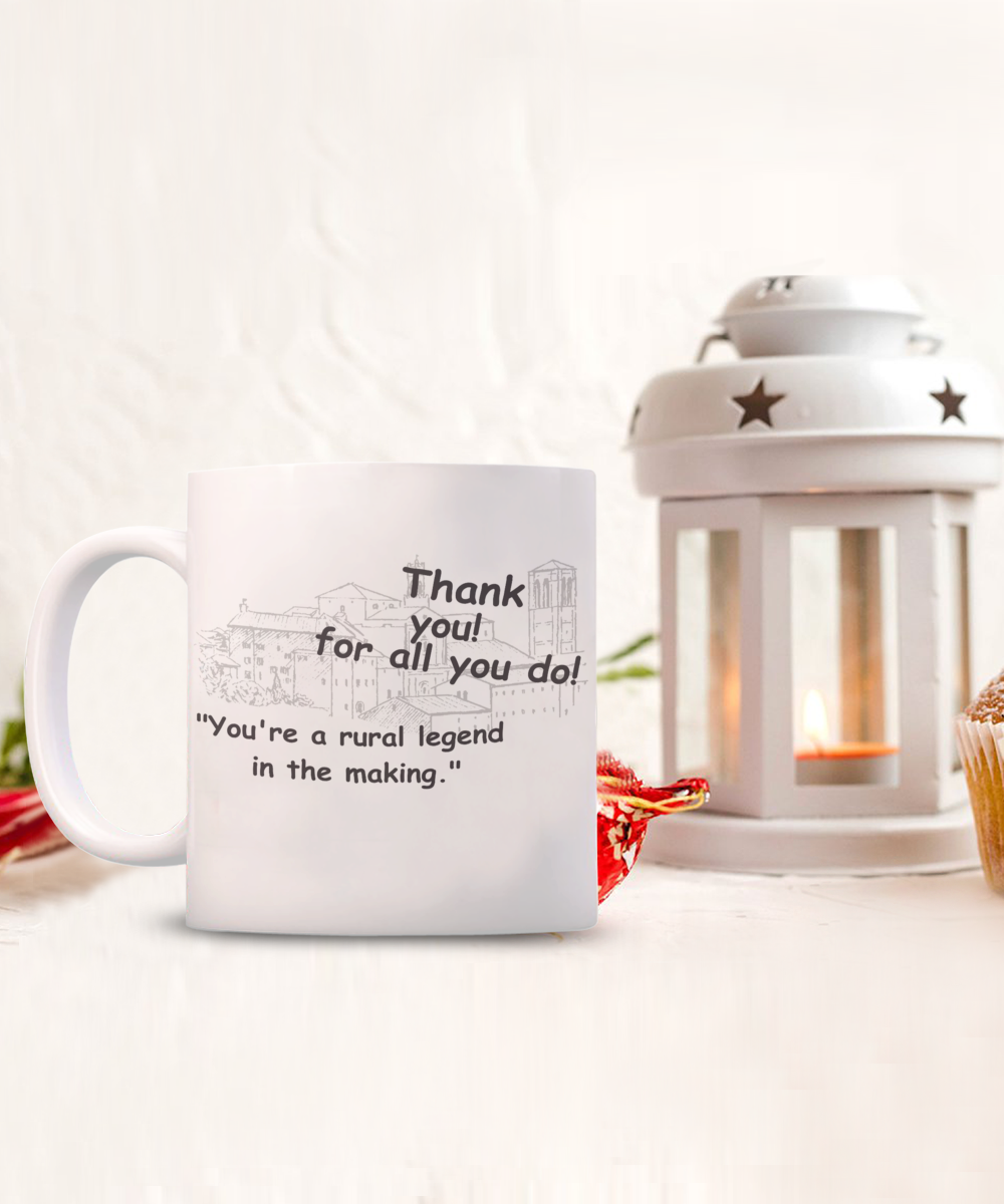 Small Town Thank You Mug