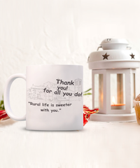 Small Town Thank You Mug