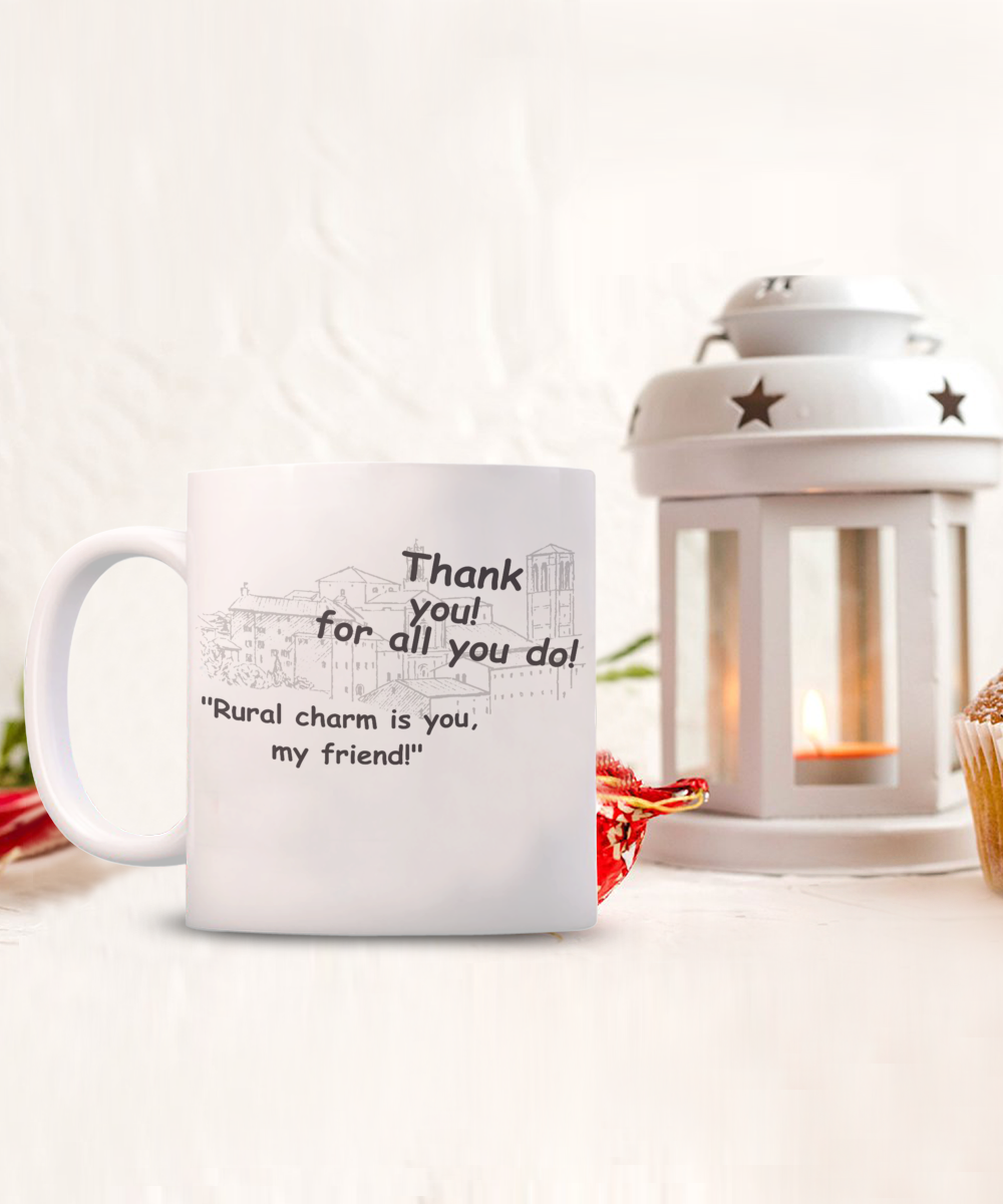 Small Town Thank You Mug