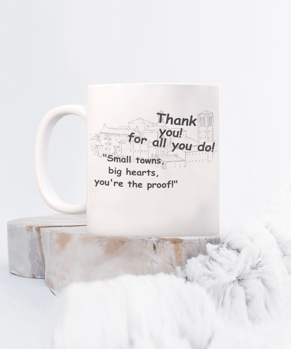 Small Town Thank You Mugs