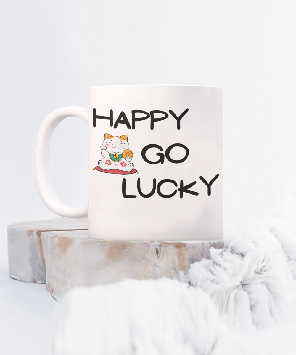 Happy Go Lucky mug