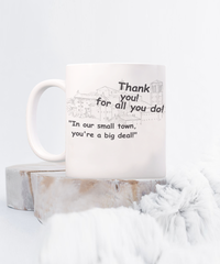 Small Town Thank You Mugs