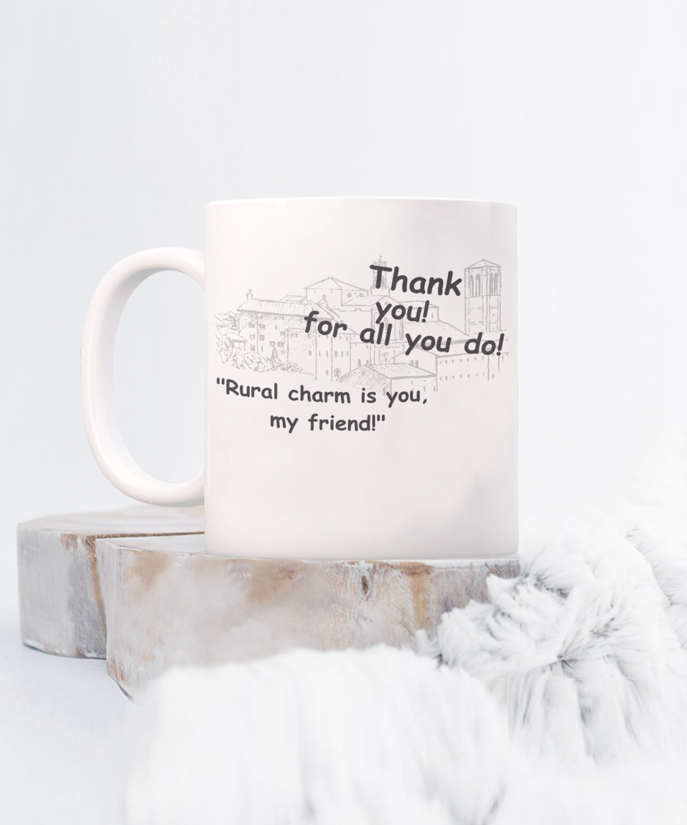 Small Town Thank You Mug