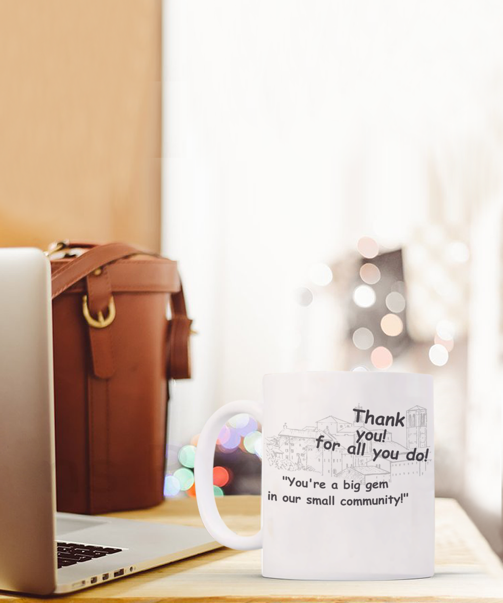 Small Town Thank You Coffee Mug