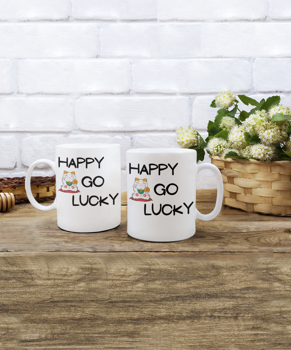 Happy Go Lucky mug